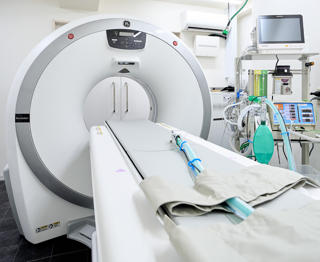 グループ病院と提携施設で実施可能なCTやMRIなどの高次画像検査 